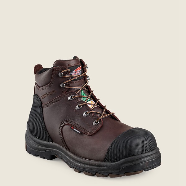 Safety Støvler Herre - Red Wing King Toe® - 6-Inch Waterproof Csa Toe - Sort/Brune - FKIWEP-406